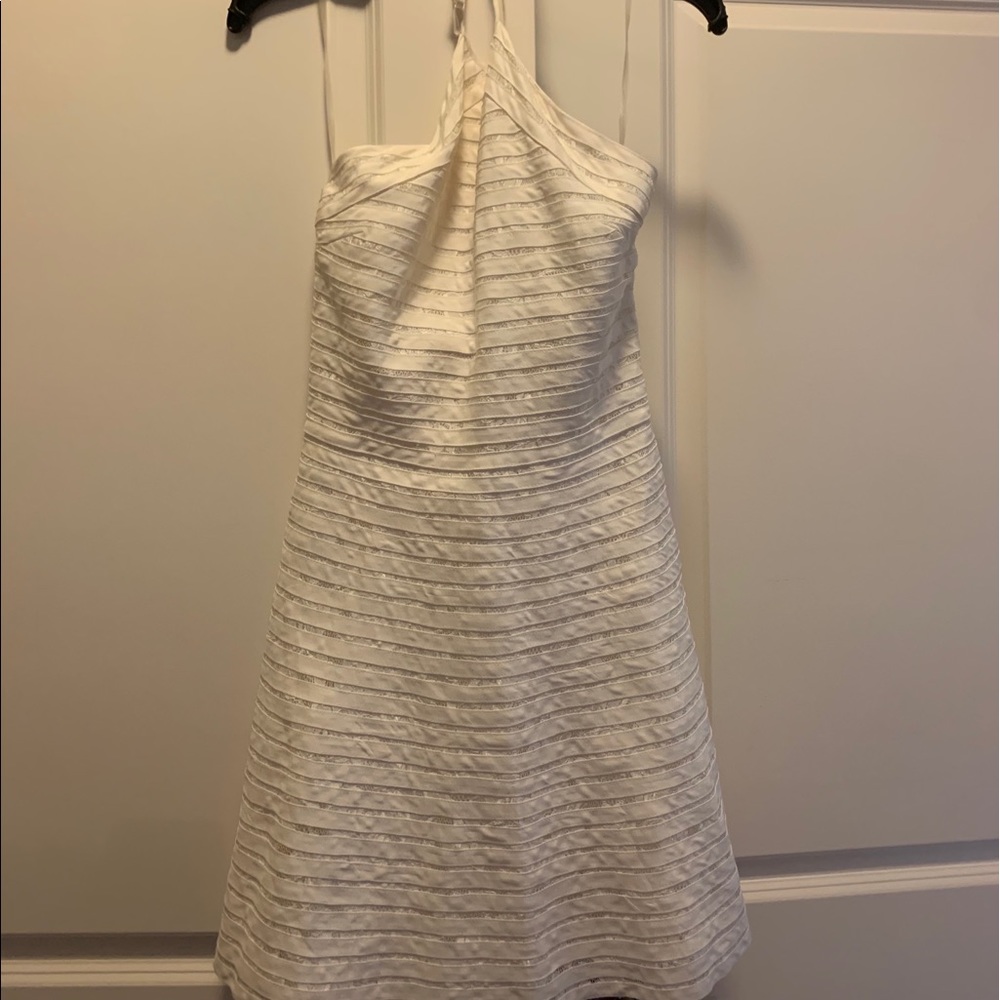 White Parker Halter Dress